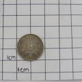 ZAR Paul Kruger 1893 six pence VF+ - hairlines visible
