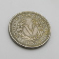 USA 1889 copper - nickel 5 cent