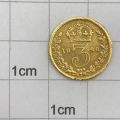 Great Britain 1888 three pence in 18 kt gold - weighs 2,4 g
