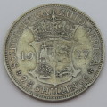 South Africa 1927 half crown VF