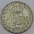 South Africa 1935 half crown XF