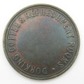Dorking Coffee and refreshment rooms 1 penny token in excellent condition rarely seen