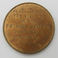 1934 King George Royal visit to Durban medallion -rare