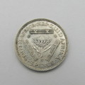 South Africa 1925 Protea 3d tickey uncirculated