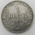 German East Africa Half Rupie 1910 J