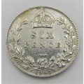 Great Britain 1903 sixpence 6d AU+