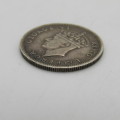 Southern Rhodesia 1941 sixpence silver