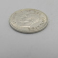 1945 South Africa 3d tickey - uncirculated with light wear