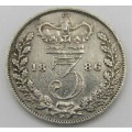 Great Britain 1886 Victoria 3d three pence VF