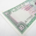 Ceylon 6-10-1975 Ten Rupees banknote AU