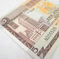 Hong Kong Chartered Bank Type B and C (with date) Five dollars banknotes AU with fold marks