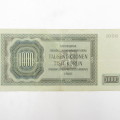Deutschland 1000 Kronen 1942 - Bohmen and Mahren, Prag VF