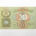 Estonia 1932 uncirculated 20 Krooni