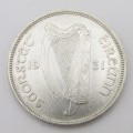 Ireland 1931 half crown AU - excellent coin with low mintage