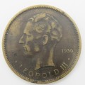 1936 Belgian Congo 5 Franc VF