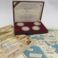 The Golden Era of Portuguese discovery proof silver commemorative coin set - 4 proof sterling silver