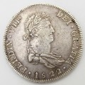 Spain 8 Real 1822 XF Guadalajara Mint - War of Independence
