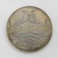 1892-1967 Swakopmund SWA 75 years silver commemorative medallion - 21.7g