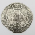 1655 Philip IV half ducation Merenstijn shipwreck coin with copy of certificate by G.S Chowles