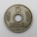 German East Africa 1914 J 5 Heller XF