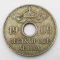 German East Africa 1909 J 10 Heller VF+