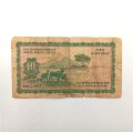 South West Africa Windhoek Standard bank Ten Shillings well used