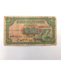 South West Africa Windhoek Standard bank Ten Shillings well used