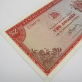 Rhodesia 1977 Two dollars banknote - VF+ Rhodesia watermark