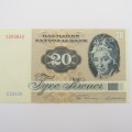 Denmark 1972 Serie 20 Kroner banknote - XF