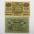 Germany lot of 4 Antique banknote tokens