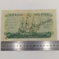 Rissik C28 Ten rand banknote 1962 Afrikaans over English