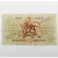 MH de Kock Ten Shillings 1950 E/A A32 VF