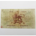 MH de Kock Ten Shillings 1951 - A/E - A39 - F+