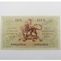 MH de Kock Ten Shillings 1950 - E/A - A32 - AU ( Uncirculated with 2 folds )