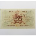 MH de Kock Ten Shillings 1951 - A/E - A37 - AU+ ( Uncirculated centre crease )