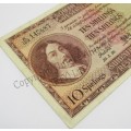 MH de Kock Ten Shillings Banknote 1956 - A/E - VF+ - A122