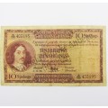 MH de Kock Ten Shillings 1956 - E/A - A130 - VF