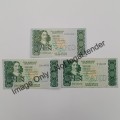 South Africa GPC de Kock 1st, 2nd and 3rd series R10 notes