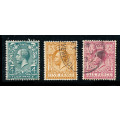 Great Britain - 1924 - 26 - Geo V - 4d, 5d, 6d fine used . 424-426 .