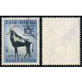 South Africa - 1954 - Defins - 10s (Sable Antelope) fine used . SACC 163 .