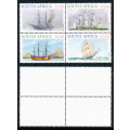 South Africa - 1999 - Sailing ships of Southern ocean - Block of 4 mint unhinged . SACC 1188-1191 .