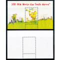 South Africa - 2010 - Fifa World Cup - m/sheet mint unhinged . SACC 1956 .