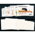 Tanzania - 1990 - Birds - Set of 15 mint unhinged . SG 804-815 .