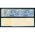 South West Africa - 1938 - Cent of Voortrekker Mem Fund - set of 4 horiz pairs mint . SG 132-135