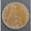 Great Britain - 1936 - Geo V - ½d copper coin condition see scans ungraded . (Q5013)