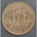 Great Britain - 1937 - Geo 6 -  ½d copper coin condition sas per scans ungraded(Q5014)