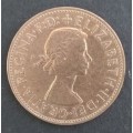 Great Britain - 1964 - Eliz 2 - 1d copper coin condition see scans ungraded .(Q5015)