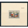 Spain - 1938 - 150th Anniv of U.S. Constitution - m/sheet fine mint . 846 .