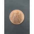Great Britain - 1966 - Eliz 2 - 1d copper coin condition see scans ungraded . (Q5054)