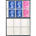 Great Britain - 1970`s - booklet pane of 6 mint unhinged .